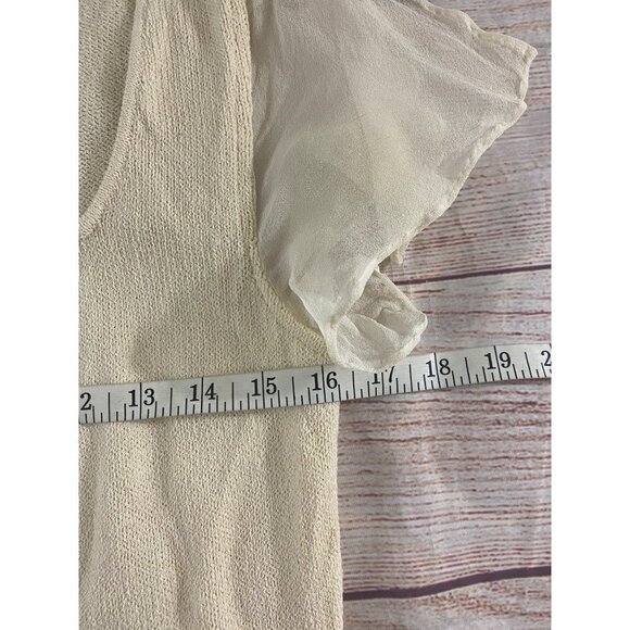 St John evening by Maire Gray Beige Asymmetrical Cocktail Dress - 6 - Picture 9 of 13